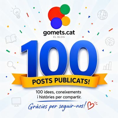 Celebració dels 100 articles publicats al blog gomets.cat.