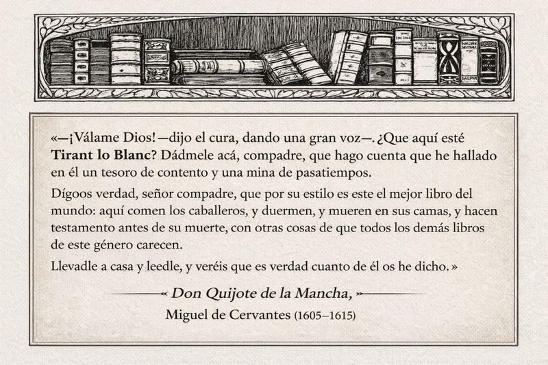 Cita literal en el Quixot