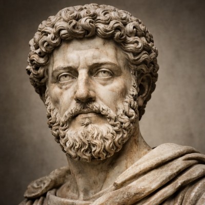 Escultura clàssica representant la serenitat de la filosofia estoica