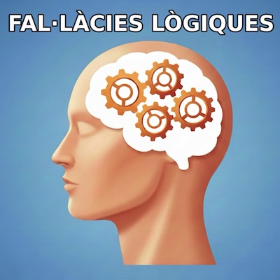 Representació conceptual del pensament humà i dels errors de raonament associats a les fal·làcies lògiques.