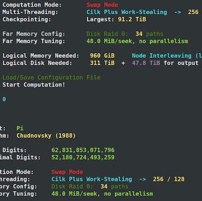 New value of pi calculated by Swiss university at over 62 trillion digits